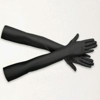 10 чифта дълги черни ръкавици , снимка 2 - Ръкавици - 45422899