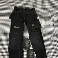 Snickers AllRoundWork RipSTOP Cordura  + протектори работен панталон размер 50, снимка 1 - Спортни дрехи, екипи - 45135241