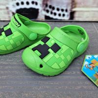 Английски детски кроксове-MINECRAFT, снимка 4 - Детски сандали и чехли - 45626556