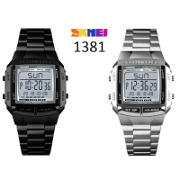 мъжки спортен часовник SKMEI електронен кварц LED 1381 стомана, снимка 3 - Мъжки - 44958292