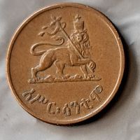 Етиопия, 1 цент 1943 г., снимка 2 - Нумизматика и бонистика - 45417693