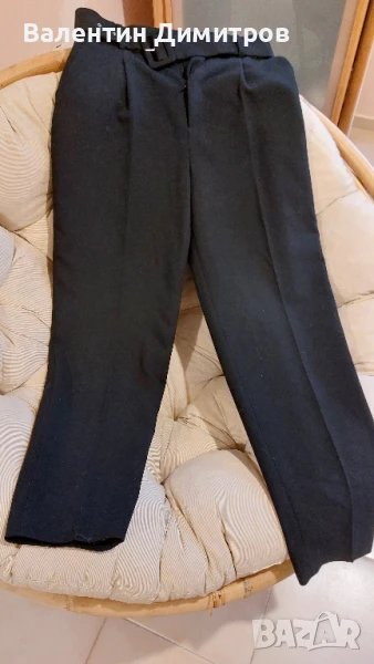 Дамски панталон с висока талия и колан ZARA, снимка 1