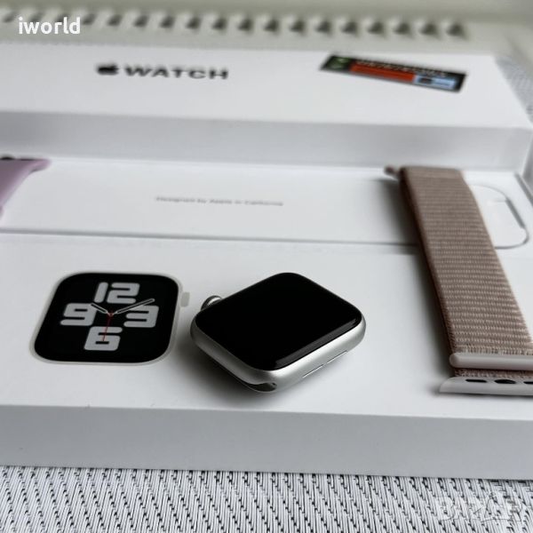 КАТО НОВ❗️Apple Watch SE 2 ❗️ЛИЗИНГ от 18лв/м ❗️(2nd gen) ❗️40mm ❗️ Silver / GPS , снимка 1