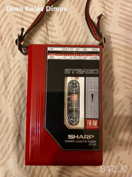SHARP JC 25E(R) Walkman Red с Радио. Mega Rare!, снимка 1