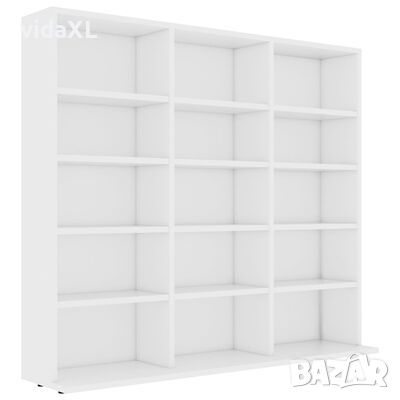 vidaXL CD шкаф, бял, 102x23x89,5 см, инженерно дърво(SKU:801787, снимка 1