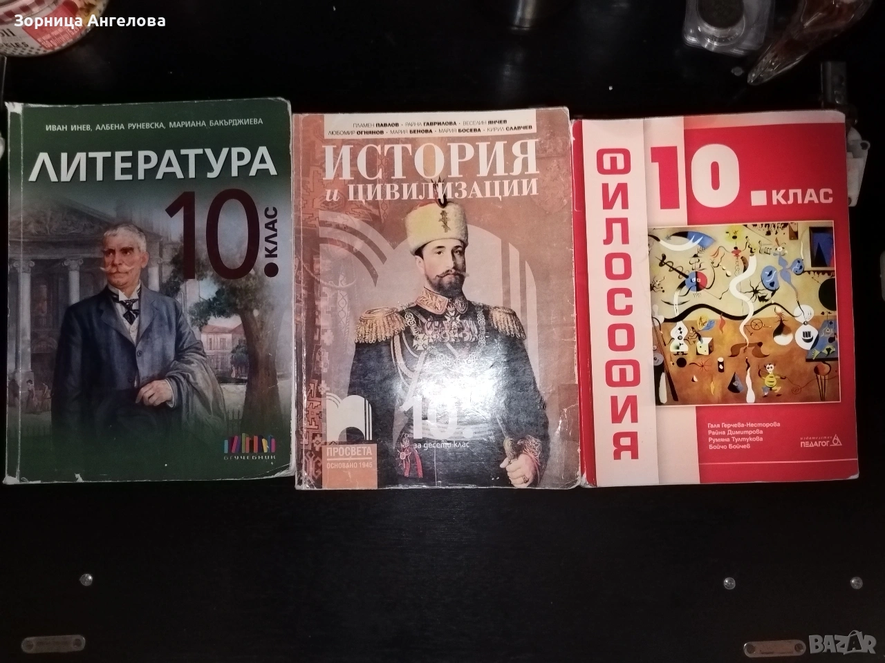 Литература 10 кл - 7 Евро. , История 10 кл - 4.50 евро. , Философия 10 клас - 4,50 евро. , снимка 1