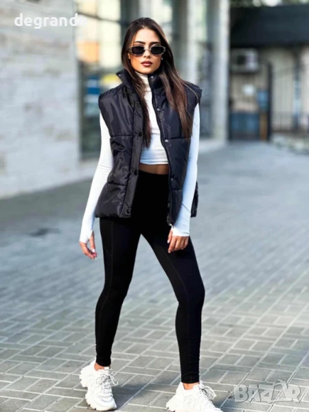 Черен Дамски елек , снимка 1