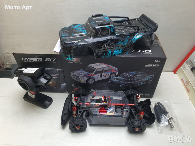 RC Дрифт Количка MJX 14301 60KM/H Brushless RC Car 4WD - Drift Car, снимка 1