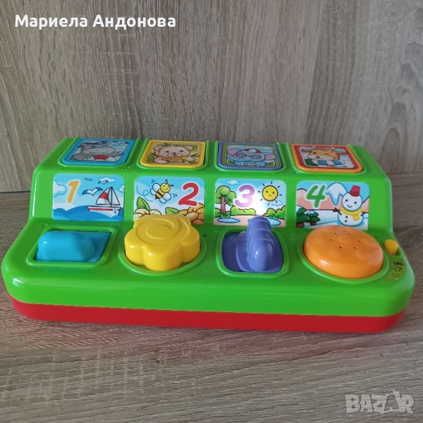 Музикална играчка със светлини - Изскачащи животни, снимка 1