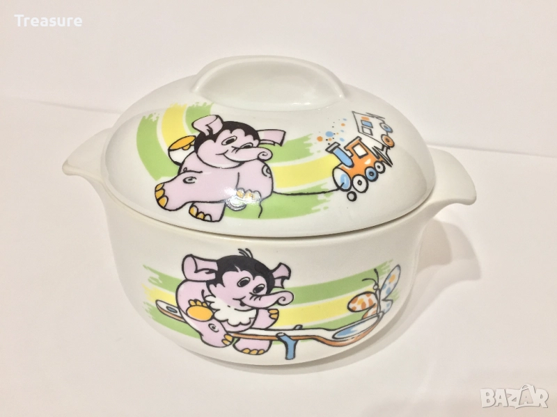 Порцеланов супник Диамант - Разград, детски мотив, снимка 1