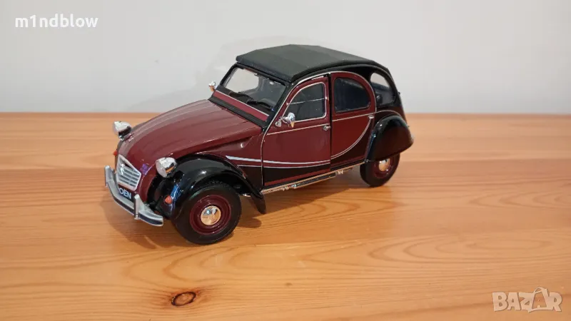 Метална Количка Citroen 2CV 6 Charleston Welly 1:24, снимка 1