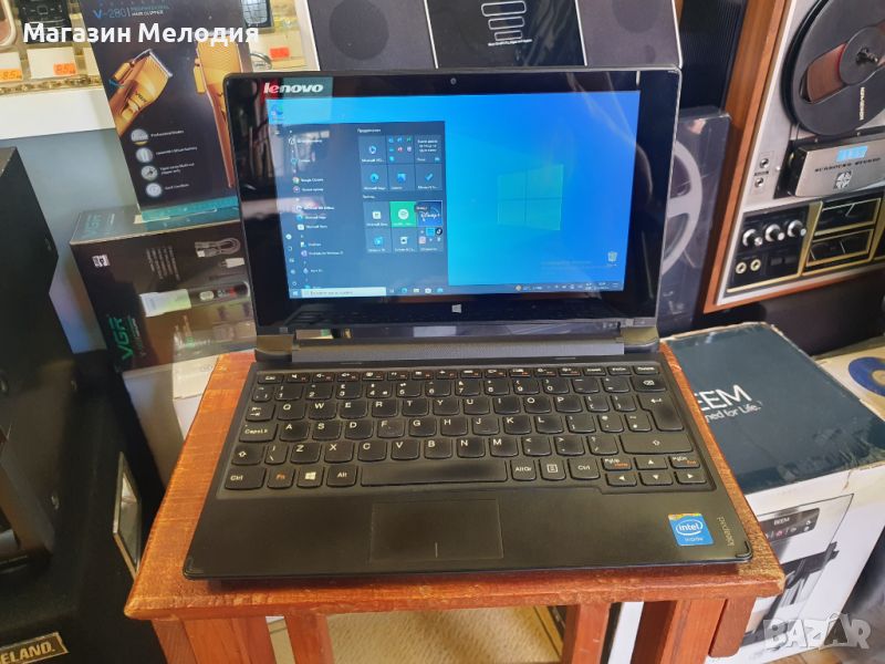 Лаптоп Lenovo IdeaPad Flex 10 Сензорен дисплей. HDD 500GB RAM 2GB С Windows 10 Pro. Има зарядно и ча, снимка 1