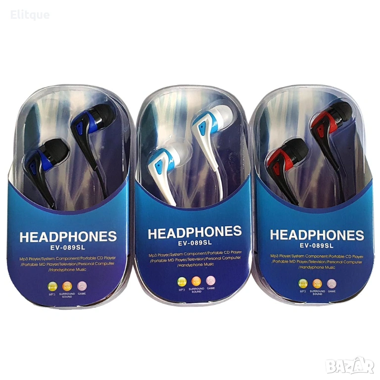 Слушалки с жак - EV089SL, снимка 1