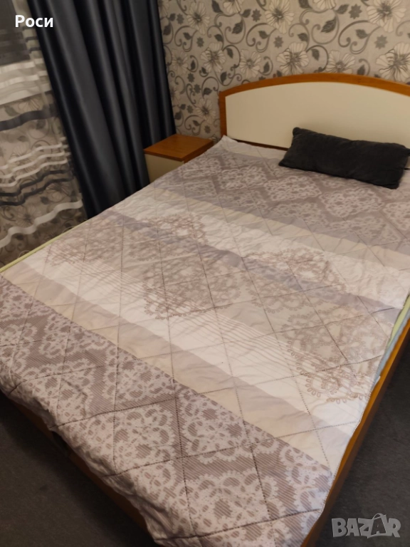 Спалня направена по поръчка+матрак 144 х 190 см.+метална подматрачна рамка+газови амортесьори, снимка 1