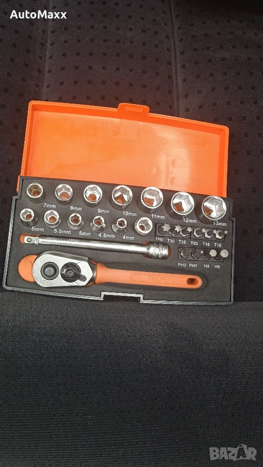 Малко гедоре 1/4",25части BAHCO SL25, снимка 1