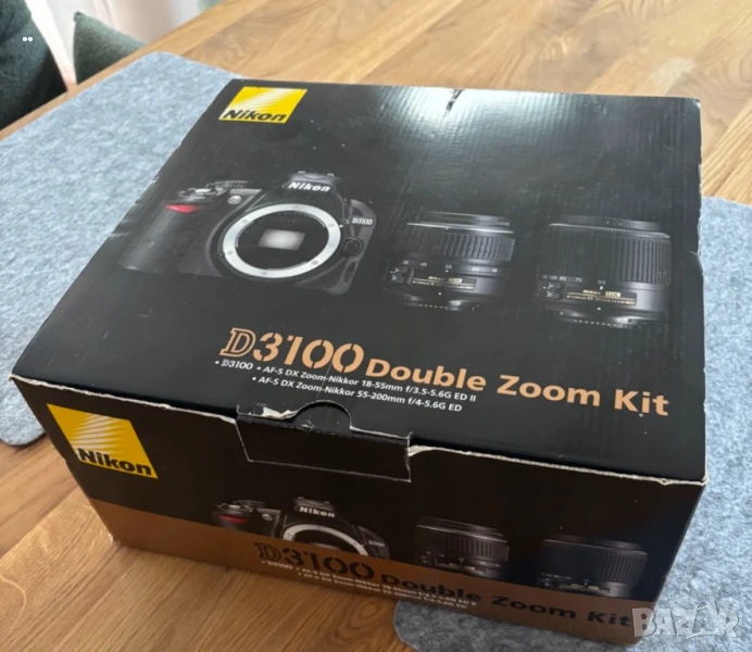 Продавам Nikon D3100 DSLR с два обектива – в отлично състояние, снимка 1