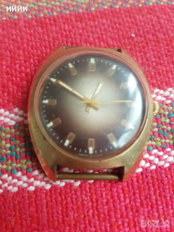 Позлатен мъжки часовник Полет , снимка 1