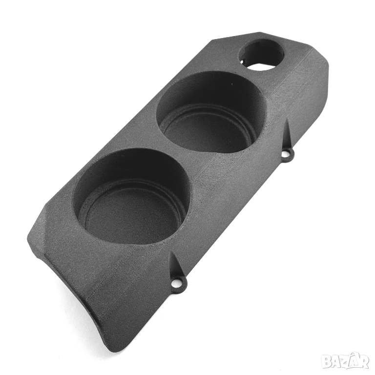 BMW E30 Двоен държач за чаши с отвор за 12V, снимка 1