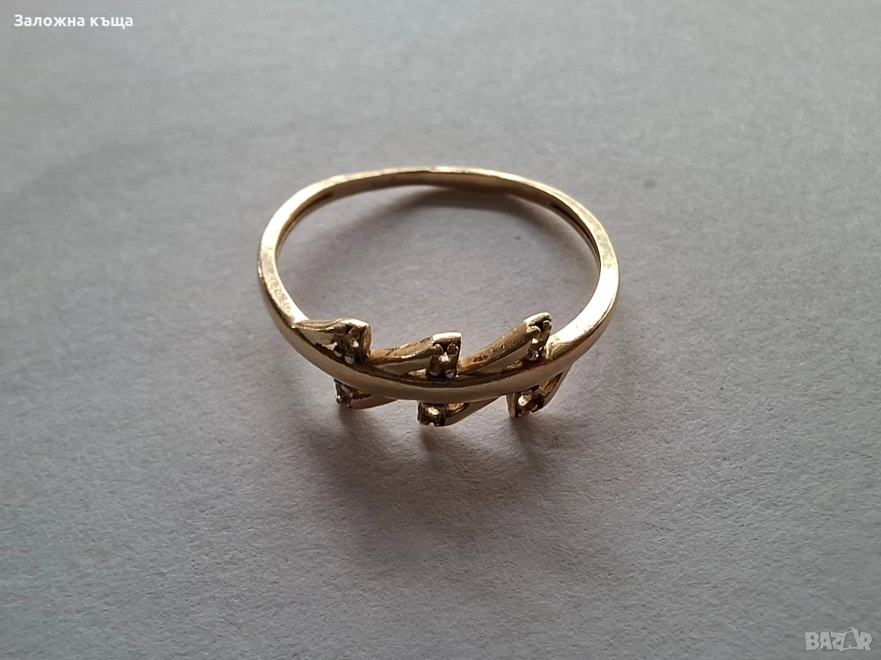 Дамски златен пръстен / Злато за материал - 1,32 гр. / 585 / 14К, снимка 1