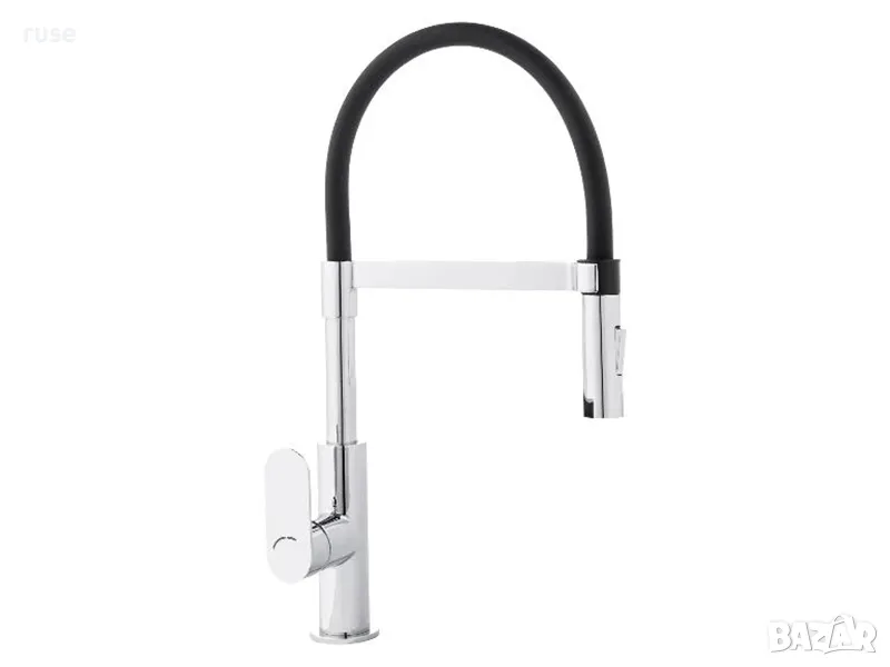НОВ! Кухненски смесител с гумен маркуч XXL, снимка 1