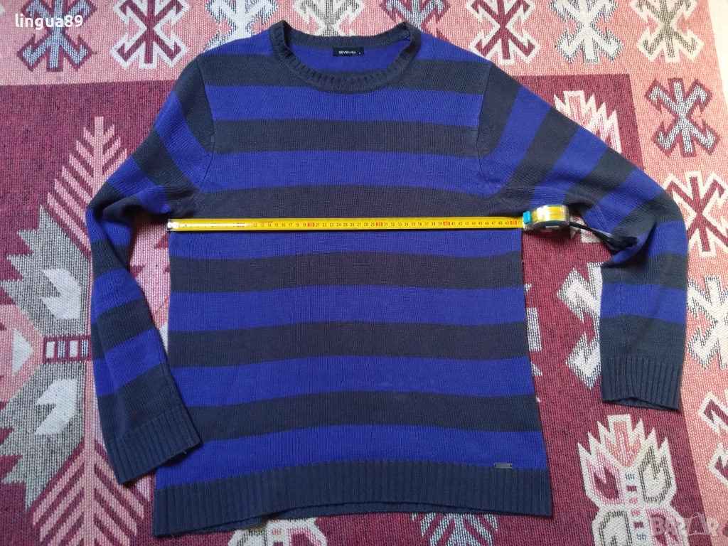 Seven Hill пуловер – размер L (вълна, преходен сезон), снимка 1