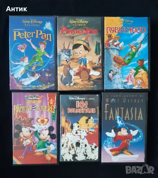 Видеокасети VHS Walt Disney Анимация, снимка 1