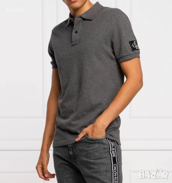 (Мъжка) Calvin Klein Polo Tee, Размер L, снимка 1