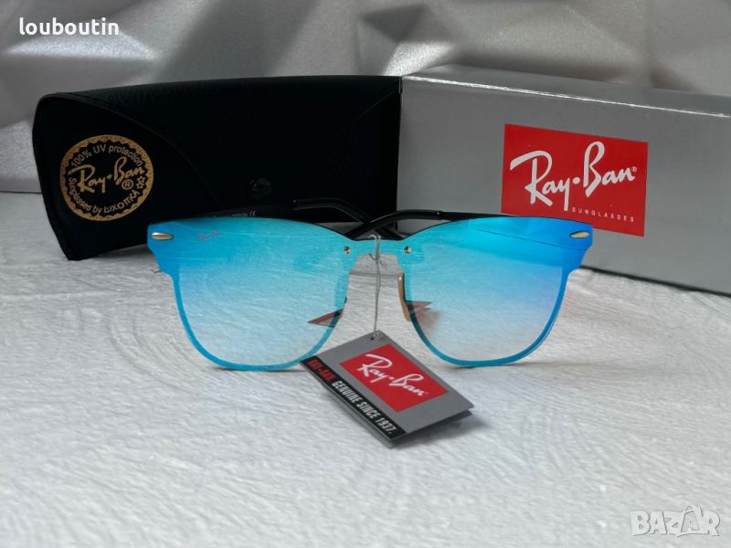 Ray-Ban RB3576 дамски слънчеви очила сини огледални , снимка 1