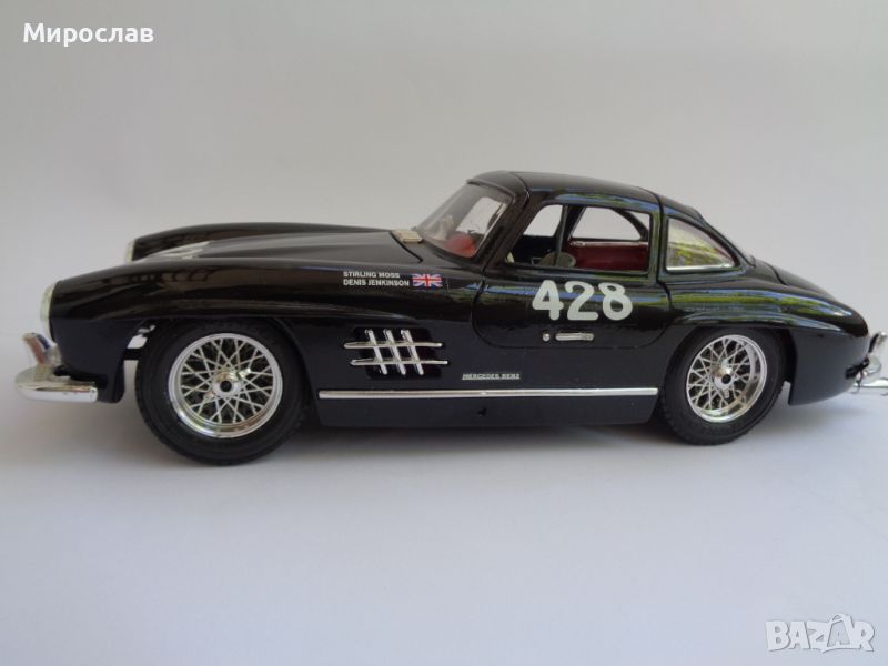 1:18 BBURAGO MERCEDES BENZ 300 SL ИГРАЧКА КОЛИЧКА МОДЕЛ, снимка 1