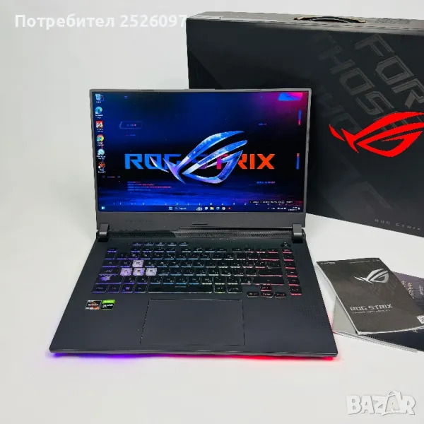 Asus ROG Strix G15/Ryzen 7 4800H/16GB RAM/512GB NVMe, снимка 1