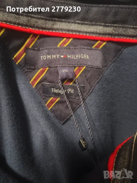 Мъжка тениска с дълъг ръкав на TOMMY HILFIGER, XL,Нова с етикет а, снимка 1