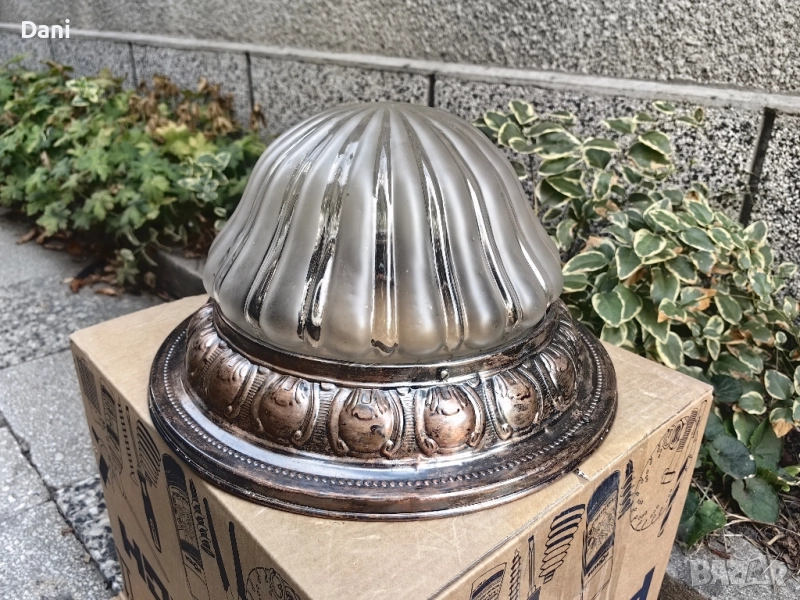 Стара лампа "Арт деко" от 1920г.,Art Deco ceiling light , снимка 1