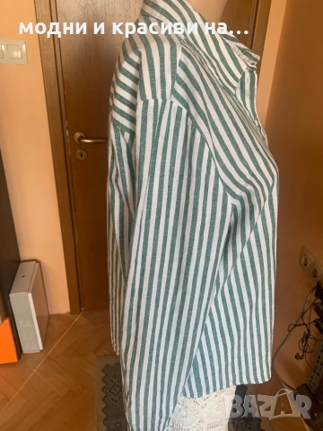 Дамска риза райе Sézane Paris, размер 40(М/L), снимка 4 - Ризи - 53668201