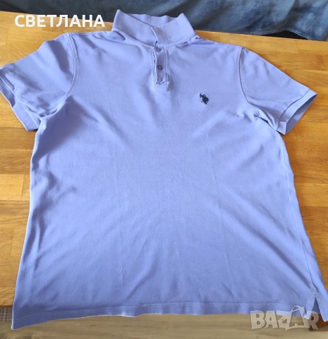 Мъжка блуза с къс ръкав U.S.Polo Assn.,тениска с яка