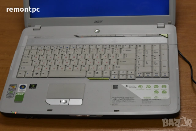 Acer Aspire 7520G 17 инчов SSD + HDD 4 GB RAM Nvidia video card , снимка 11 - Лаптопи за работа - 54190386