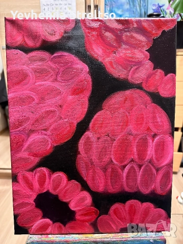 Оригинальная картина МАЛИНА.Холст,масло