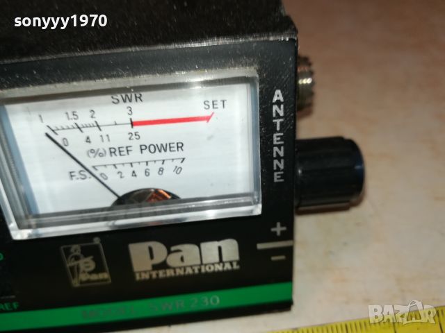 PAN INTERNATIONAL SWR230-SWR & POWER METER-GERMANY 2306240836, снимка 7 - Ресийвъри, усилватели, смесителни пултове - 46329257