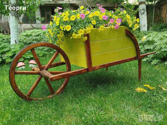 Прекрасна градинска количка за декорация - Вдъхнете нов живот на вашата градина!, снимка 7 - Други - 46474586