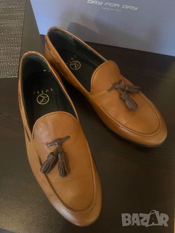 Мъжки обувки от естествена кожа в кафяв цвят !, снимка 5 - Официални обувки - 45649285
