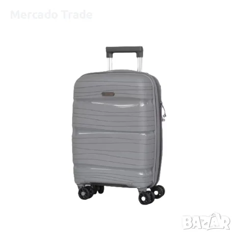 Куфар за ръчен багаж Mercado Trade, 4003, Сив, снимка 1 - Куфари - 47676179