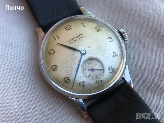 стар ръчен "LONGINES" - 1940/49г., снимка 8 - Антикварни и старинни предмети - 46490307