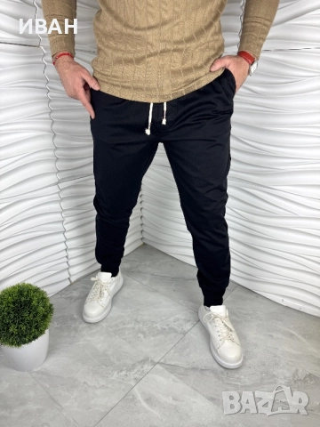 Мъжко спортно долнище в черен цвят, снимка 2 - Спортни дрехи, екипи - 52970592