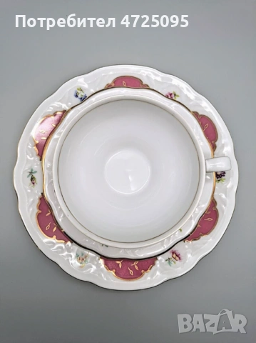 Троен порцеланов сет, снимка 5 - Чаши - 53784277