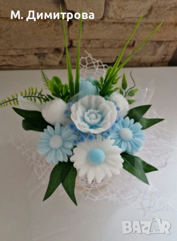 Ароматни сапунени цветя, снимка 6 - Декорация за дома - 54152418