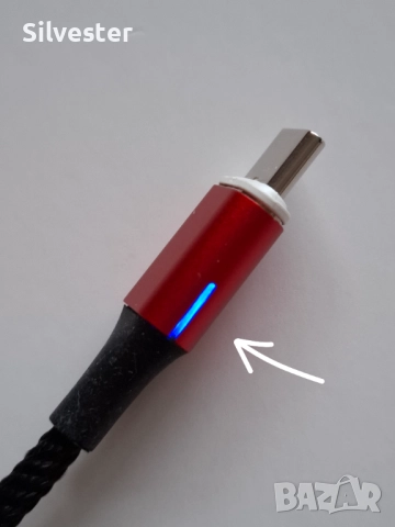 USB магнитни кабели за зареждане на телефон, 1 и 3м., снимка 14 - USB кабели - 47207940