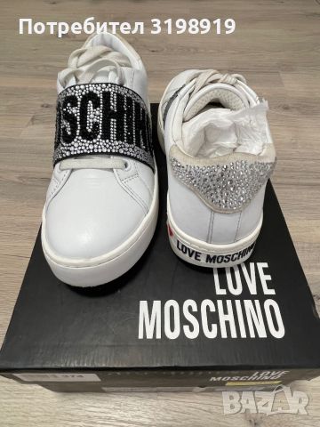 Love Moschino - Кожени спортни обувки , снимка 2 - Дамски ежедневни обувки - 45199492