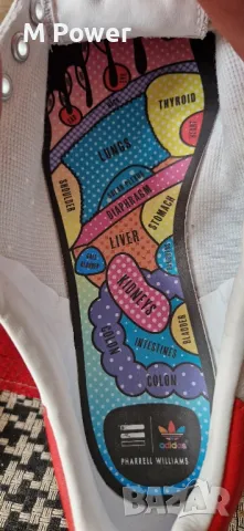 ADIDAS ORIGINALS PW STAN SMITH PHARRELL WILLIAMS RED POLKA DOT,номер 42, снимка 7 - Маратонки - 49941856