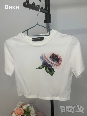 Кроп-топ DG, снимка 4 - Тениски - 50449642