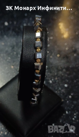 Златна гривна с топчета /585/, снимка 3 - Гривни - 53310455