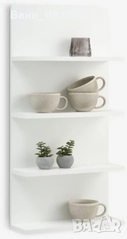 Красива стенна етажерка с 4 рафта, снимка 2 - Етажерки - 51158412